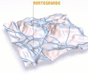 3d view of Monte Grande