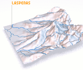 3d view of Las Peñas