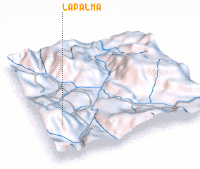 3d view of La Palma