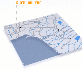 3d view of Pueblo Nuevo