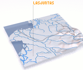 3d view of Las Juntas