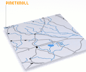 3d view of Pinet Knoll