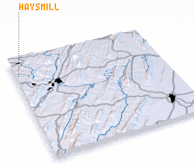 3d view of Hays Mill