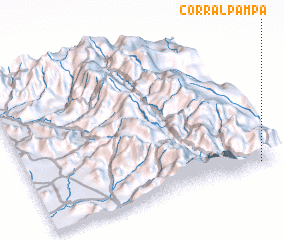 3d view of Corral Pampa