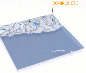 3d view of Bernal Siete