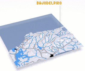 3d view of Bajo del Piro