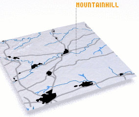 3d view of Mountain Hill