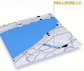 3d view of Phillips Mills