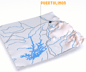 3d view of Puerto Limón