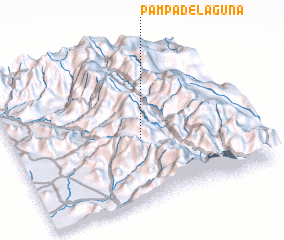 3d view of Pampa de Laguna