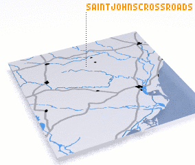 3d view of Saint Johns Crossroads