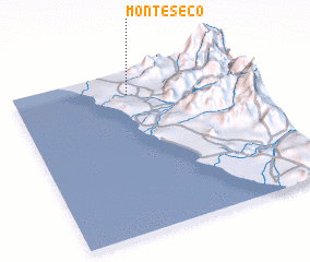 3d view of Monte Seco