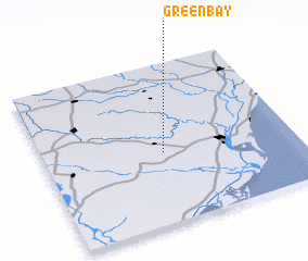 3d view of Green Bay
