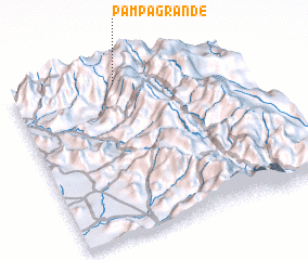 3d view of Pampa Grande