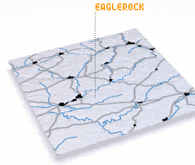 3d view of Eagle Rock