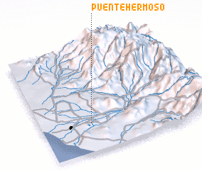 3d view of Puente Hermoso