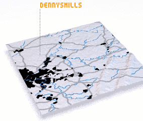 3d view of Dennys Mills