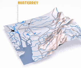 3d view of Monterrey