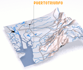 3d view of Puerto Triunfo