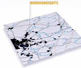 3d view of Monroe Heights