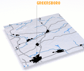 3d view of Greensboro