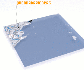 3d view of Quebrada Piedras