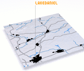 3d view of Lake Daniel