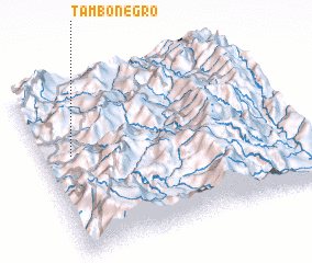 3d view of Tambo Negro