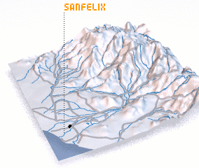 3d view of San Félix