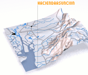 3d view of Hacienda Asunción