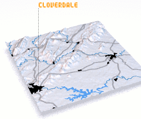 3d view of Cloverdale