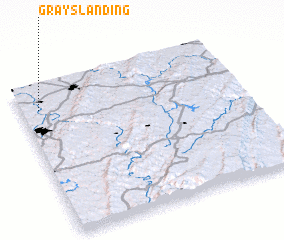 3d view of Grays Landing