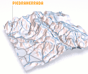 3d view of Piedra Herrada