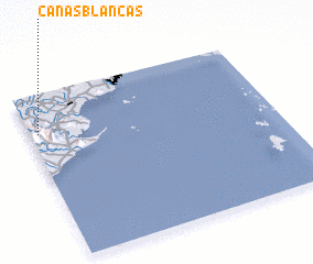 3d view of Cañas Blancas