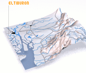 3d view of El Tiburón