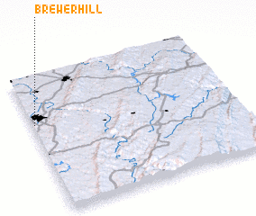 3d view of Brewer Hill