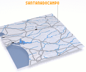 3d view of Santana do Campo