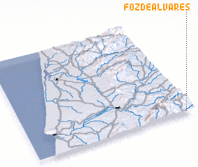 3d view of Foz de Alvares