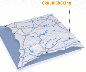 3d view of Cravais de Cima