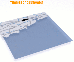 3d view of Thadeʼs Cross Roads