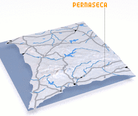 3d view of Perna Seca