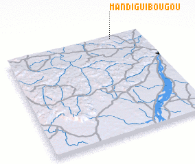 3d view of Mandiguibougou