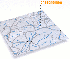 3d view of Cabeça Gorda