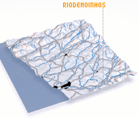 3d view of Rio de Moinhos