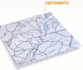 3d view of Santa Marta