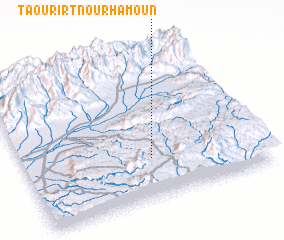 3d view of Taourirt nʼOurhamoun