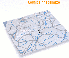 3d view of Louriceiras de Baixo