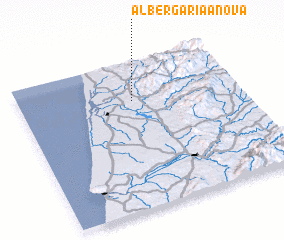 3d view of Albergaria-a-Nova