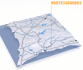 3d view of Montes Grandes