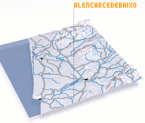 3d view of Alencarce de Baixo